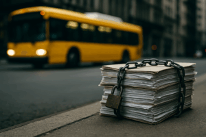 Illustration of software documentation debt as hidden technical debt slowing engineering teams